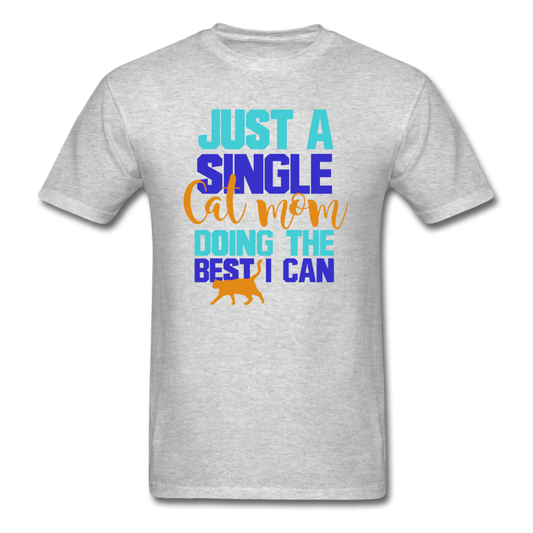 Single Cat Mom - Unisex Classic T-Shirt - heather gray