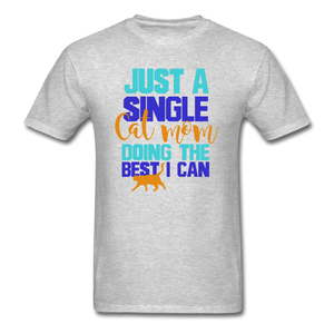 Single Cat Mom - Unisex Classic T-Shirt - heather gray