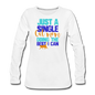 Single Cat Mom - Women's Premium Long Sleeve T-Shirt - white