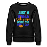 Single Cat Mom - Women’s Premium Sweatshirt - black
