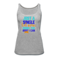 Single Cat Mom - Women’s Premium Tank Top - heather gray