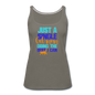 Single Cat Mom - Women’s Premium Tank Top - asphalt gray