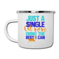 Single Cat Mom - Camper Mug - white