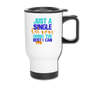 Single Cat Mom - Travel Mug - white