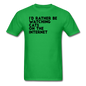 I'd Rather Be Watching Cats - Unisex Classic T-Shirt - bright green