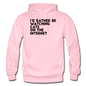 I'd Rather Be Watching Cats - Gildan Heavy Blend Adult Hoodie - light pink