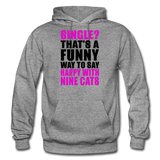 Single - Happy With 9 Cats - Gildan Heavy Blend Adult Hoodie - graphite heather