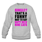 Single - Happy With 9 Cats - Crewneck Sweatshirt - heather gray