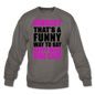 Single - Happy With 9 Cats - Crewneck Sweatshirt - asphalt gray