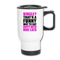 Single - Happy With 9 Cats - Travel Mug - white