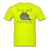 You Are Purrfect - Unisex Classic T-Shirt - safety green