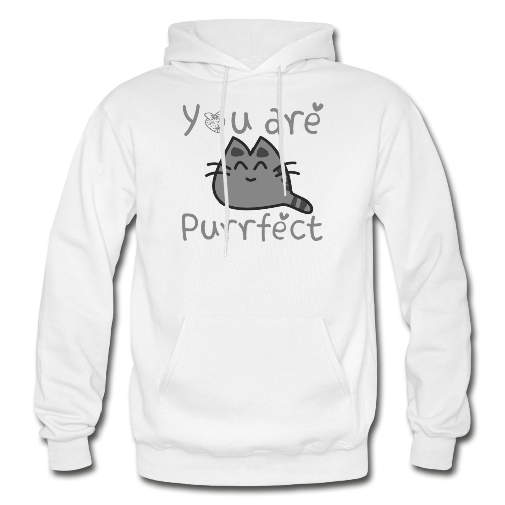 You Are Purrfect - Gildan Heavy Blend Adult Hoodie - white