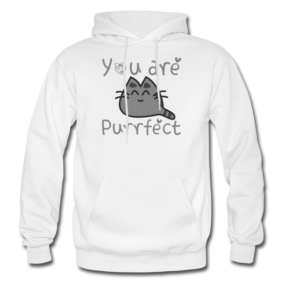You Are Purrfect - Gildan Heavy Blend Adult Hoodie - white