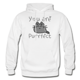You Are Purrfect - Gildan Heavy Blend Adult Hoodie - white