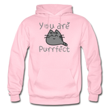 You Are Purrfect - Gildan Heavy Blend Adult Hoodie - light pink