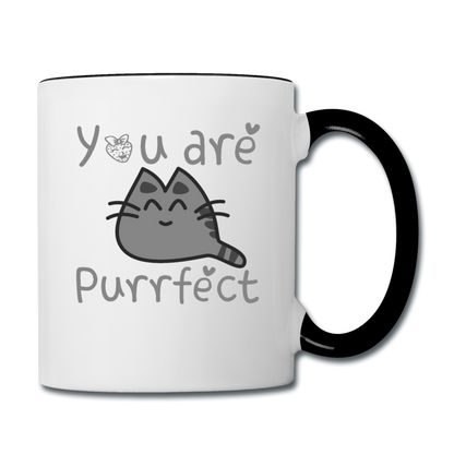 You Are Purrfect - Contrast Coffee Mug - white/black