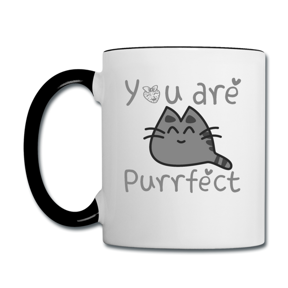 You Are Purrfect - Contrast Coffee Mug - white/black