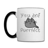 You Are Purrfect - Contrast Coffee Mug - white/black