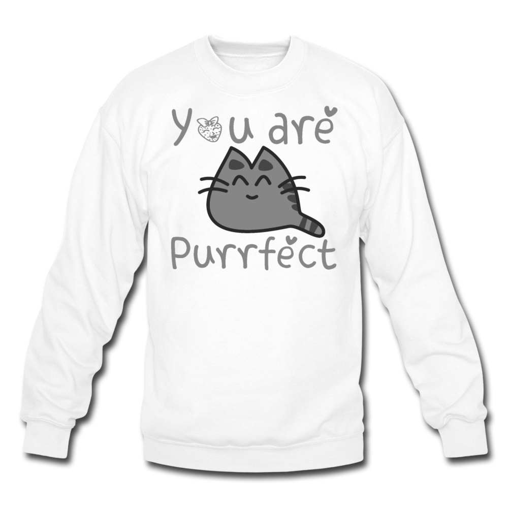 You Are Purrfect - Crewneck Sweatshirt - white