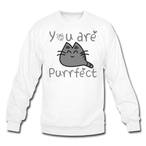 You Are Purrfect - Crewneck Sweatshirt - white