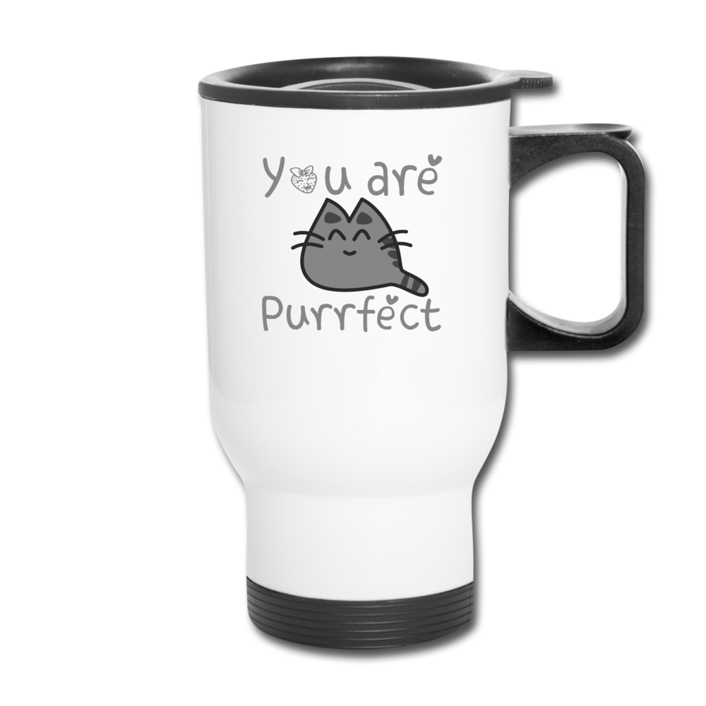 You Are Purrfect - Travel Mug - white