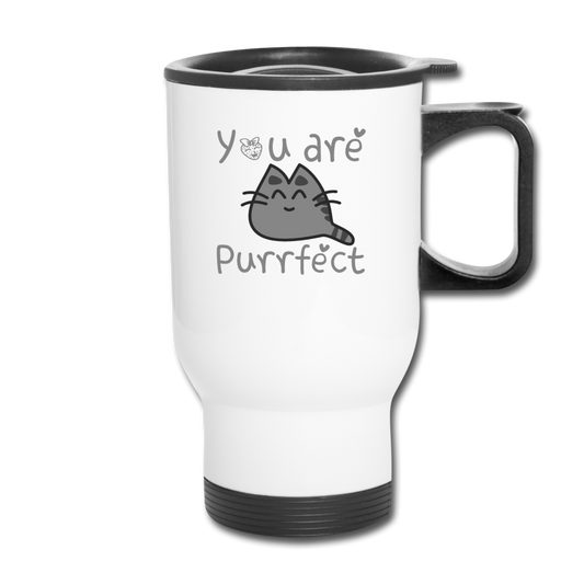 You Are Purrfect - Travel Mug - white