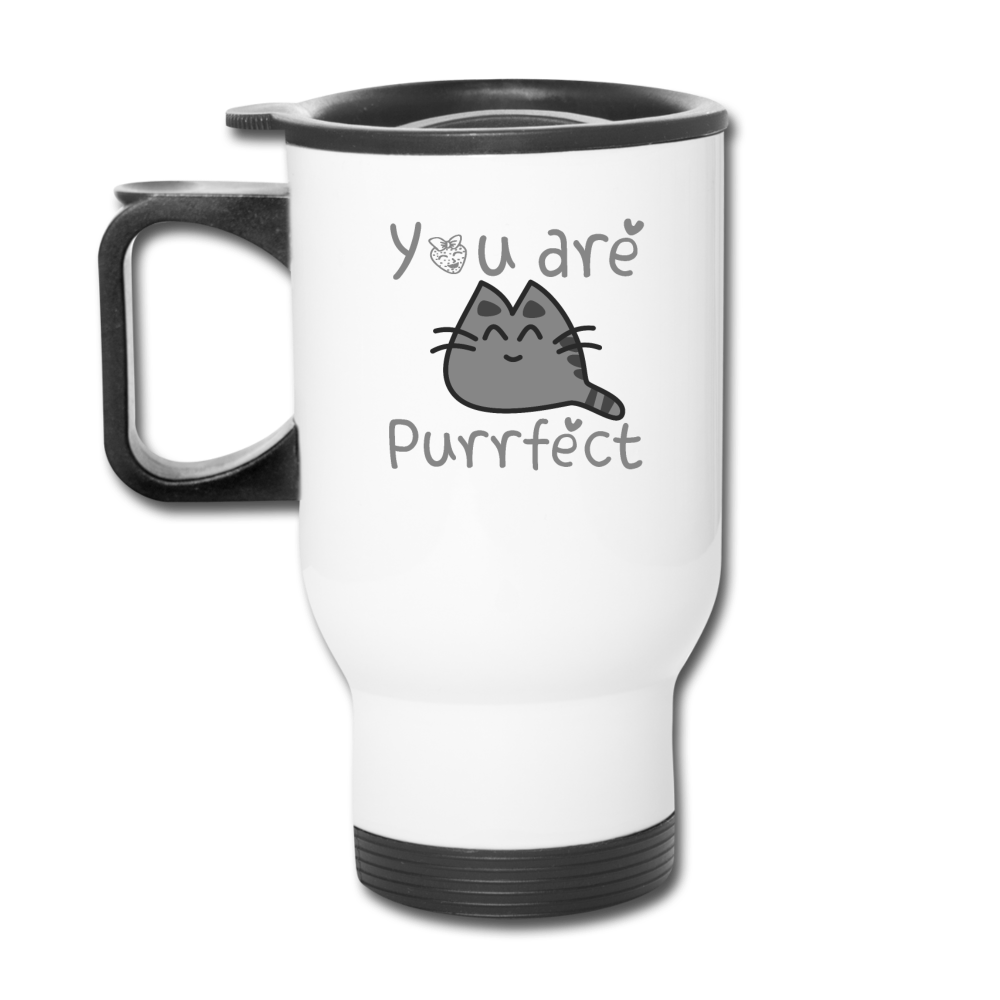 You Are Purrfect - Travel Mug - white