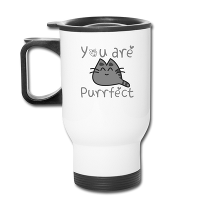 You Are Purrfect - Travel Mug - white