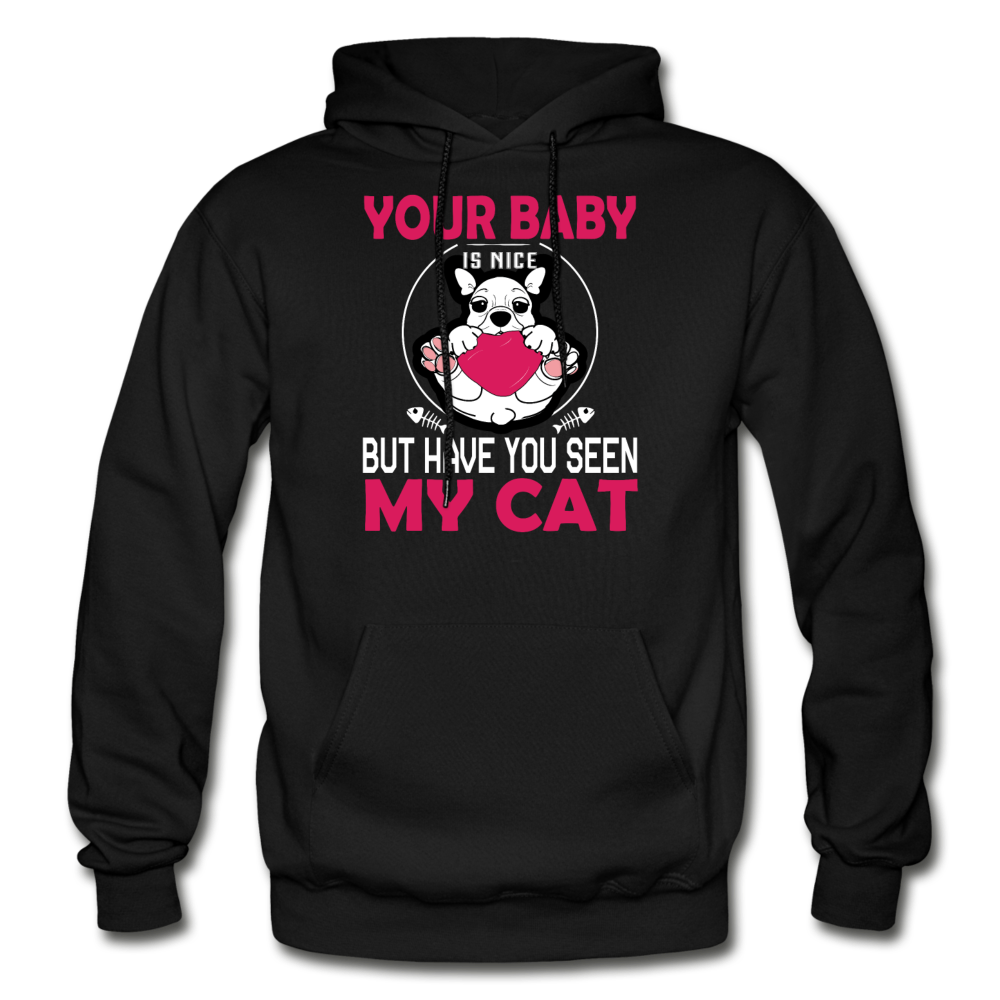 Have You Seen My Cat - Gildan Heavy Blend Adult Hoodie - black