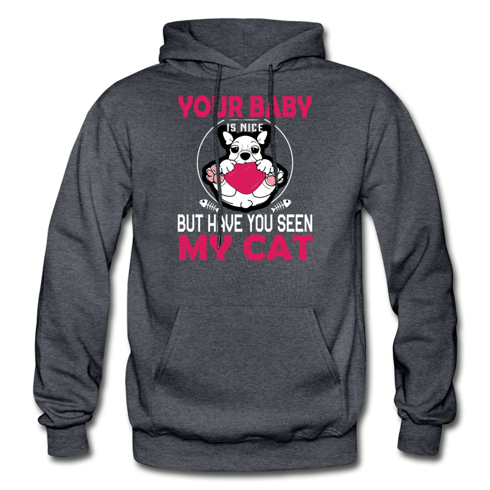 Have You Seen My Cat - Gildan Heavy Blend Adult Hoodie - charcoal gray