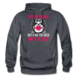 Have You Seen My Cat - Gildan Heavy Blend Adult Hoodie - charcoal gray