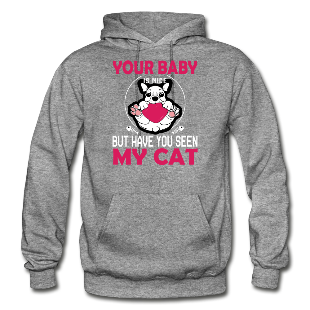 Have You Seen My Cat - Gildan Heavy Blend Adult Hoodie - graphite heather