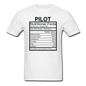 Pilot Nutritional Facts - Unisex Classic T-Shirt - white