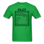 Pilot Nutritional Facts - Unisex Classic T-Shirt - bright green