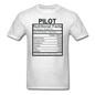 Pilot Nutritional Facts - Unisex Classic T-Shirt - light heather gray