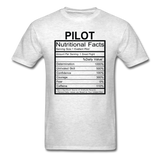 Pilot Nutritional Facts - Unisex Classic T-Shirt - light heather gray