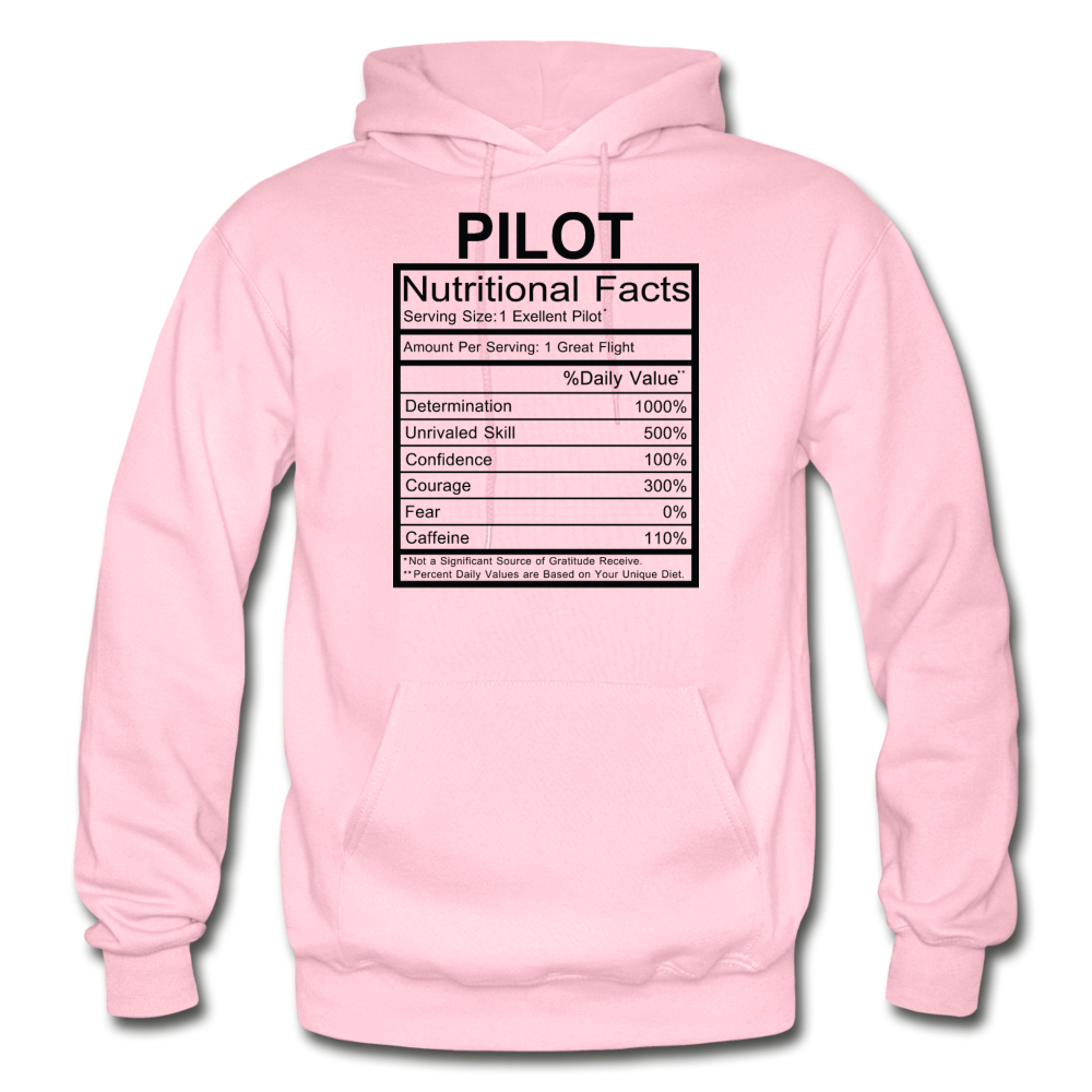 Pilot Nutritional Facts - Gildan Heavy Blend Adult Hoodie - light pink