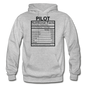 Pilot Nutritional Facts - Gildan Heavy Blend Adult Hoodie - heather gray