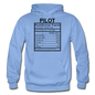 Pilot Nutritional Facts - Gildan Heavy Blend Adult Hoodie - carolina blue