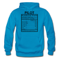 Pilot Nutritional Facts - Gildan Heavy Blend Adult Hoodie - turquoise