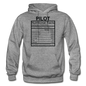 Pilot Nutritional Facts - Gildan Heavy Blend Adult Hoodie - graphite heather