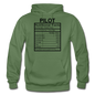 Pilot Nutritional Facts - Gildan Heavy Blend Adult Hoodie - military green