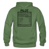 Pilot Nutritional Facts - Gildan Heavy Blend Adult Hoodie - military green