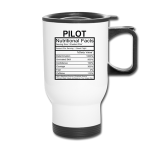 Pilot Nutritional Facts - Travel Mug - white