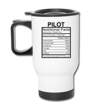 Pilot Nutritional Facts - Travel Mug - white