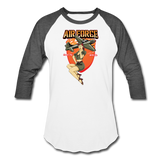 Air Force - Pinup - Baseball T-Shirt - white/charcoal