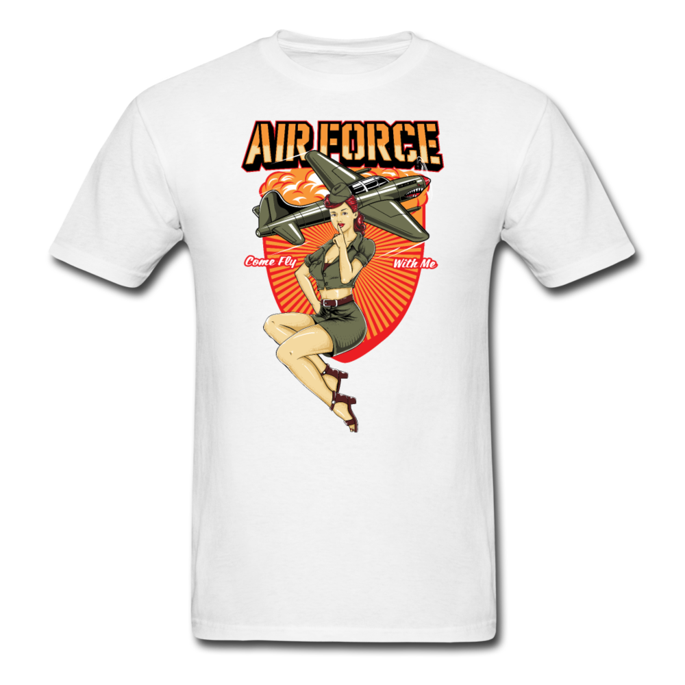 Air Force - Pinup - Unisex Classic T-Shirt - white