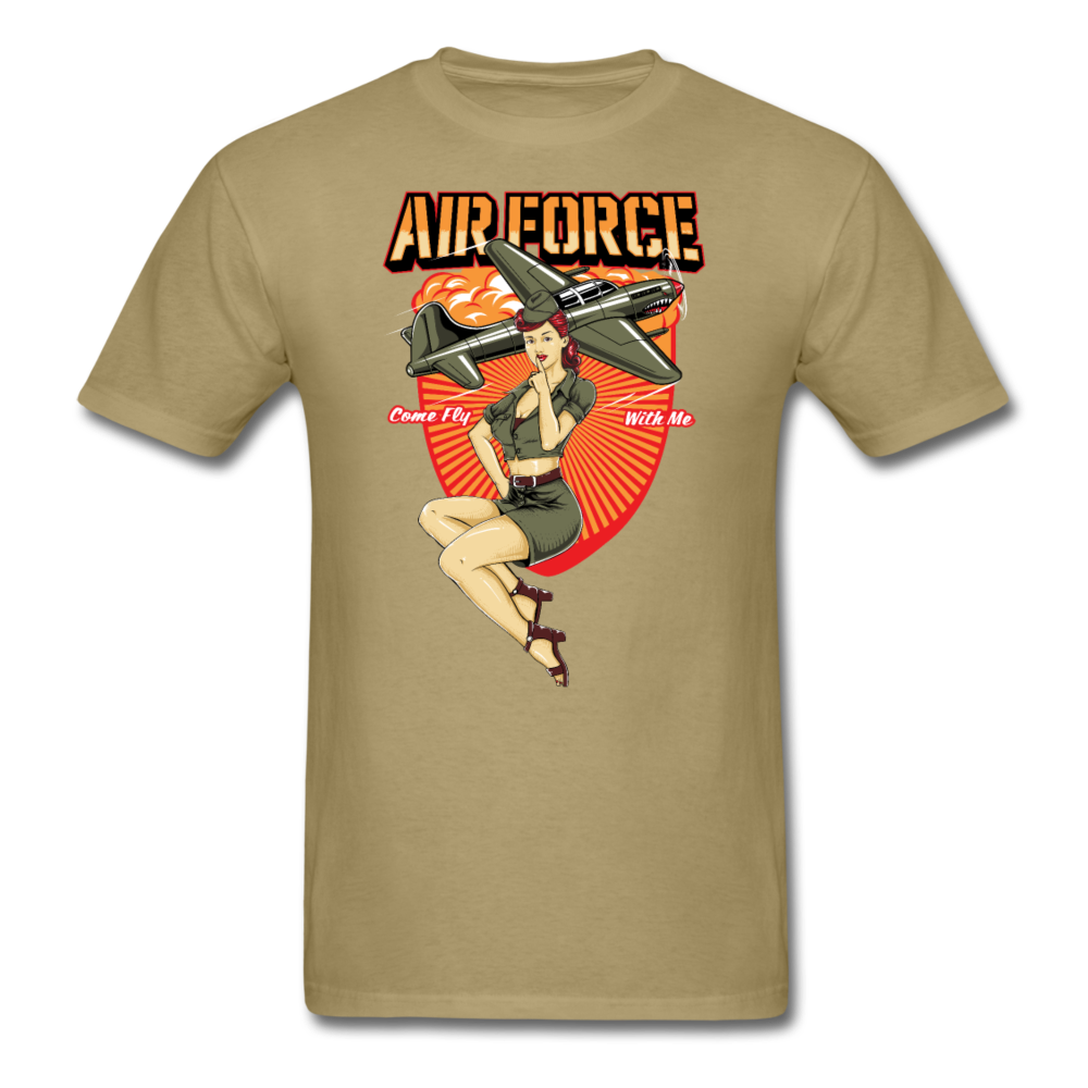 Air Force - Pinup - Unisex Classic T-Shirt - khaki