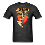 Air Force - Pinup - Unisex Classic T-Shirt - heather black