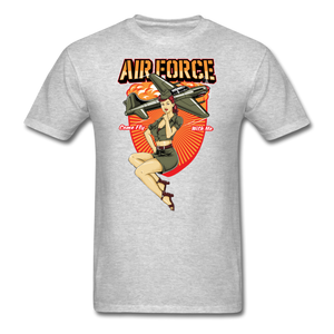 Air Force - Pinup - Unisex Classic T-Shirt - heather gray